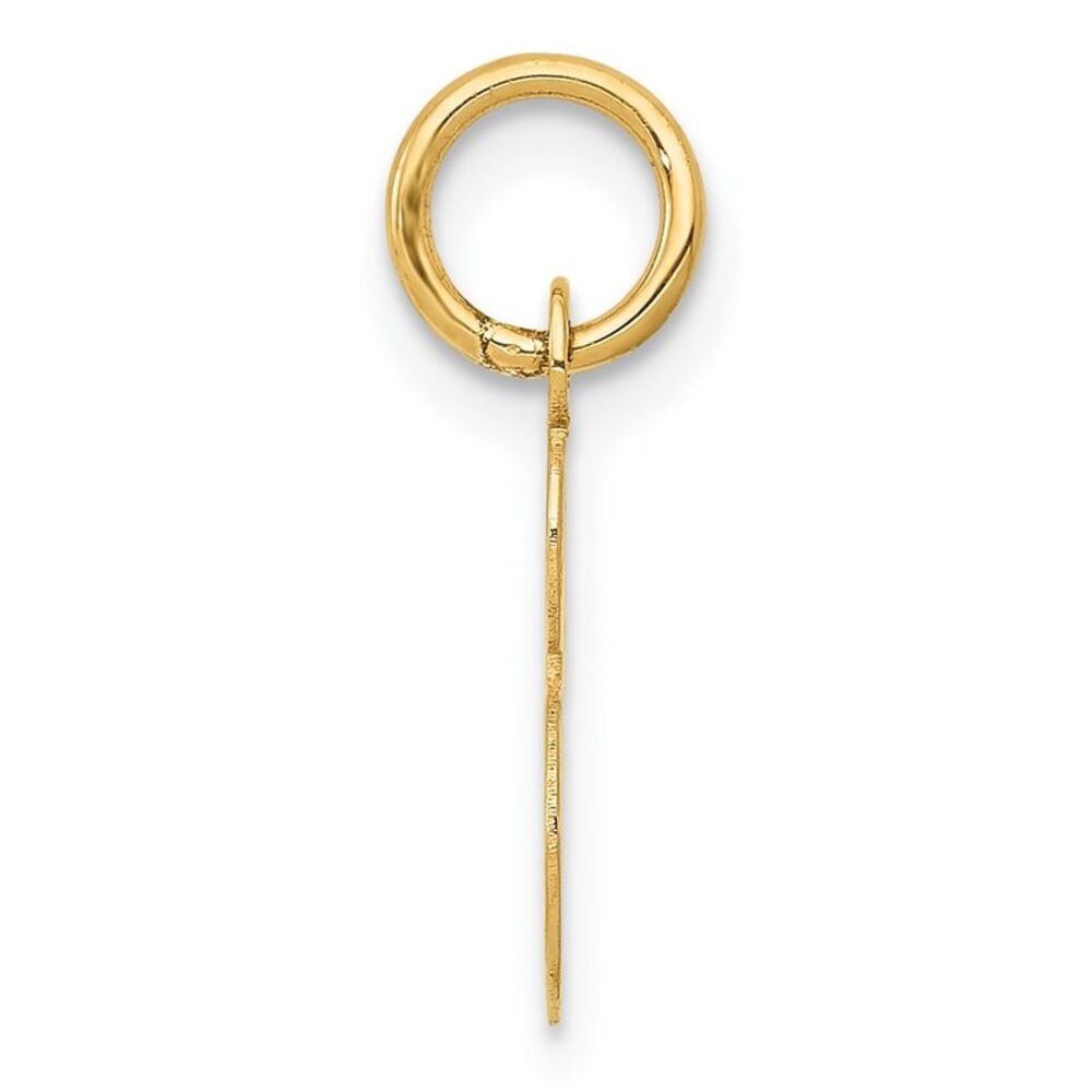 10k Yellow Gold Small Script Initial S Charm - image 2